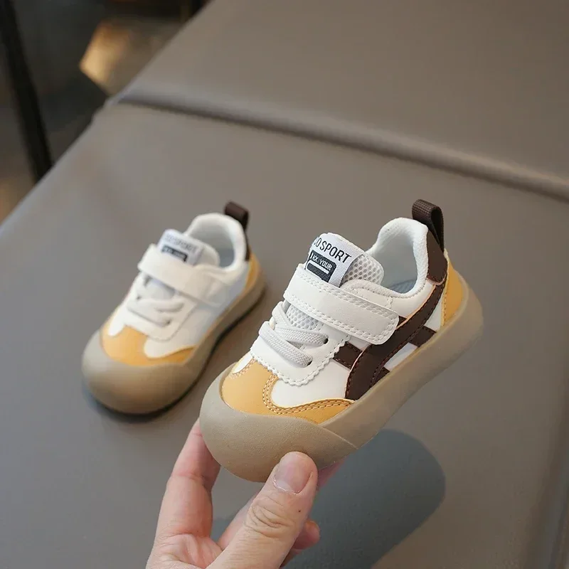 

Baby Shoes Green Thin Section Soft Bottom Small Children Walking Shoes Brown Non-slip Breathable Boys Girls Baby Casual Shoes