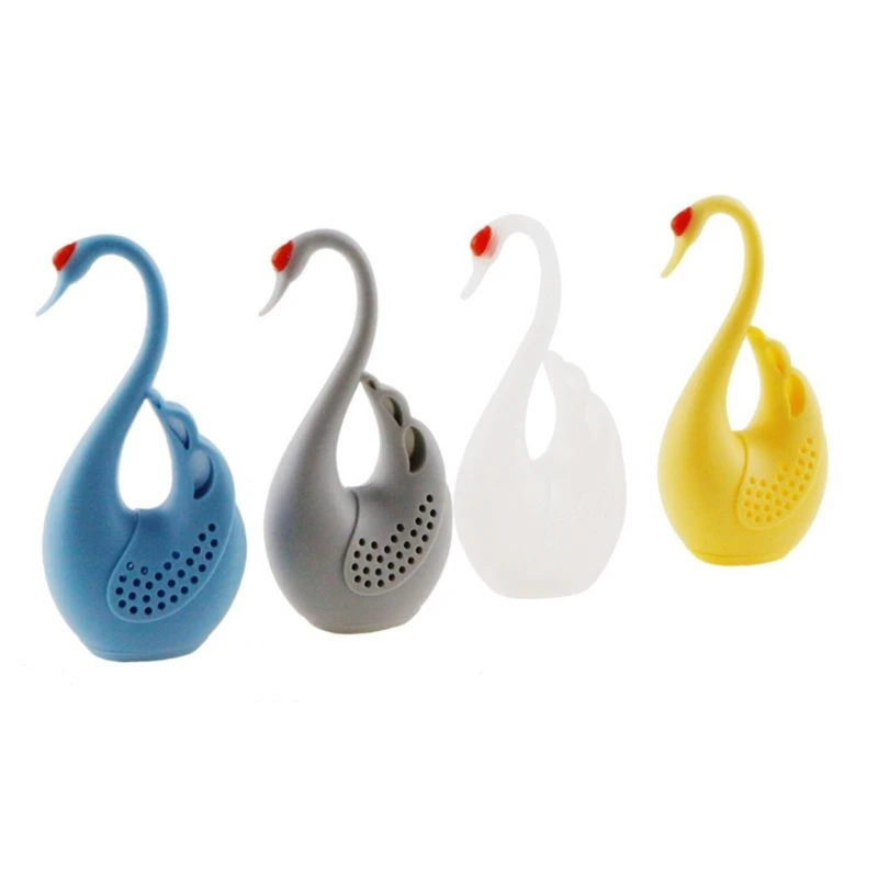 New Durable Silicone Swan-shape Tea Infuser Strainer Tea Bag Leaf Filter Diffuser