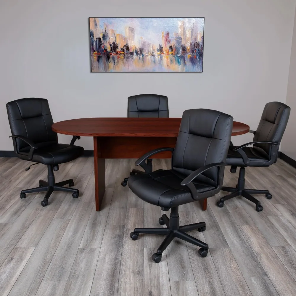 Jones 6 Foot (72 Inch) Ovale Tafel In Kersenwit Bureau Kantoormeubilair Taboret Conferentietafels En Stoelen En Kamer