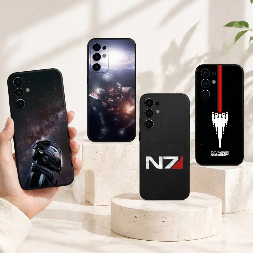 G-Game M-Mass Effect Phone Case For Samsung S25,S24,S21,S22,S23,S30,Ultra,S20,Plus,Fe,Soft Silicone Black Cover