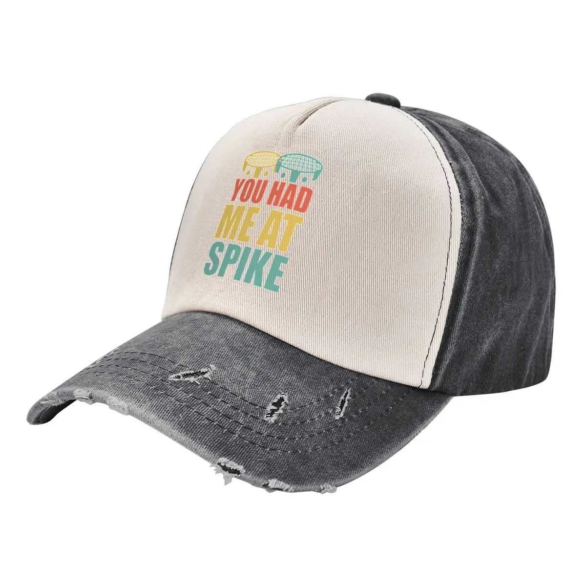 You had me at Spike - Roundnet - Spikeball Baseball Cap Icon foam party Hat Men Women's