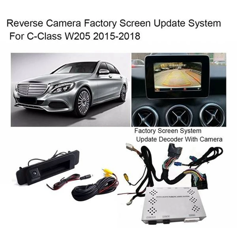 Car Reversing Image Decoding Box Update Screen System Kit For Mercedes-Benz C Class W205 2015-2018