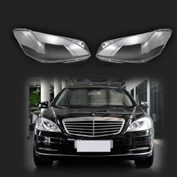 For Mercedes-Benz S Class W221 S280 S300 S350 S500 2010-2013 Car Headlight Headlamp Light  Lens Case Auto Shell Cover