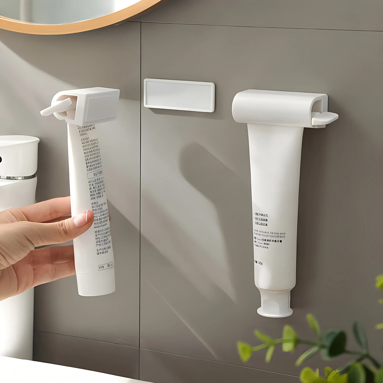 Tooth Brush Holder Bathroom Accessories Wall Toothpaste Squeezer Magnetic Lazy Squeeze Toothpaste Clip Bathroom Toothpaste Rack