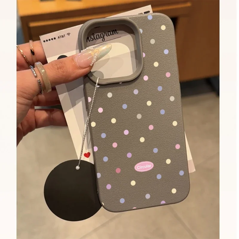 모토로라 모토 엣지 50 네오 프로 50 60 퓨전 스타일러스 G84 G05 G15 G34 G75 G85 G54 G35 플레이 2025용 패션 물방울 무늬 케이스 PU 커버