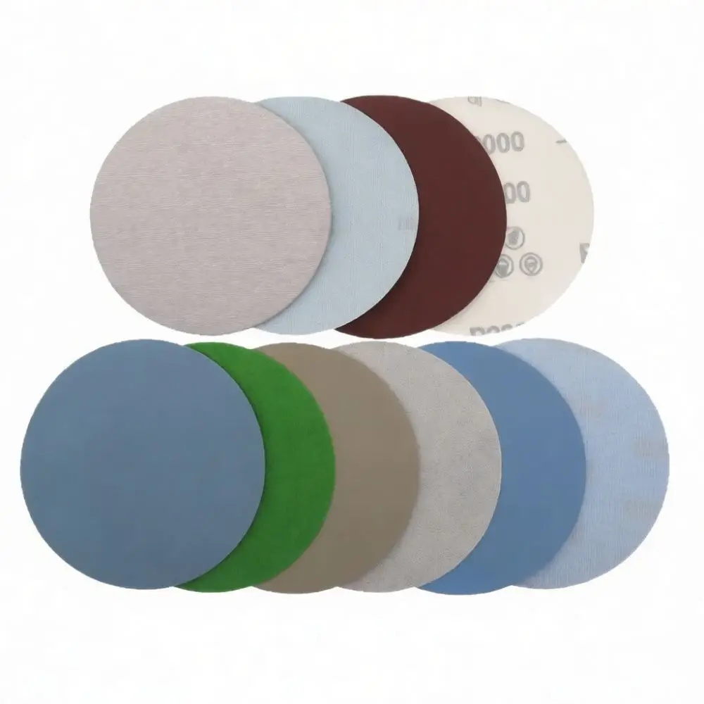 For For Sanwei 5 Inch Dry Wet Sanding Disc Aluminum Oxide Hook And Loop Paper For Woodworking Grinding Polishing Sander Tools