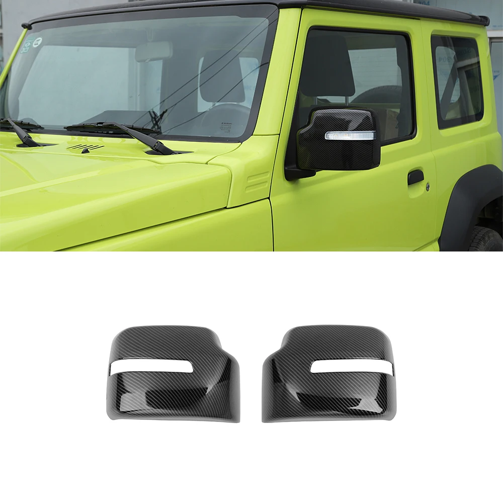 for Suzuki Jimny 2019 2020 2021 2022 2023 2024 JB74 Rearview Mirror Decoration Cover Sticker Decal Car Exterior Accessories