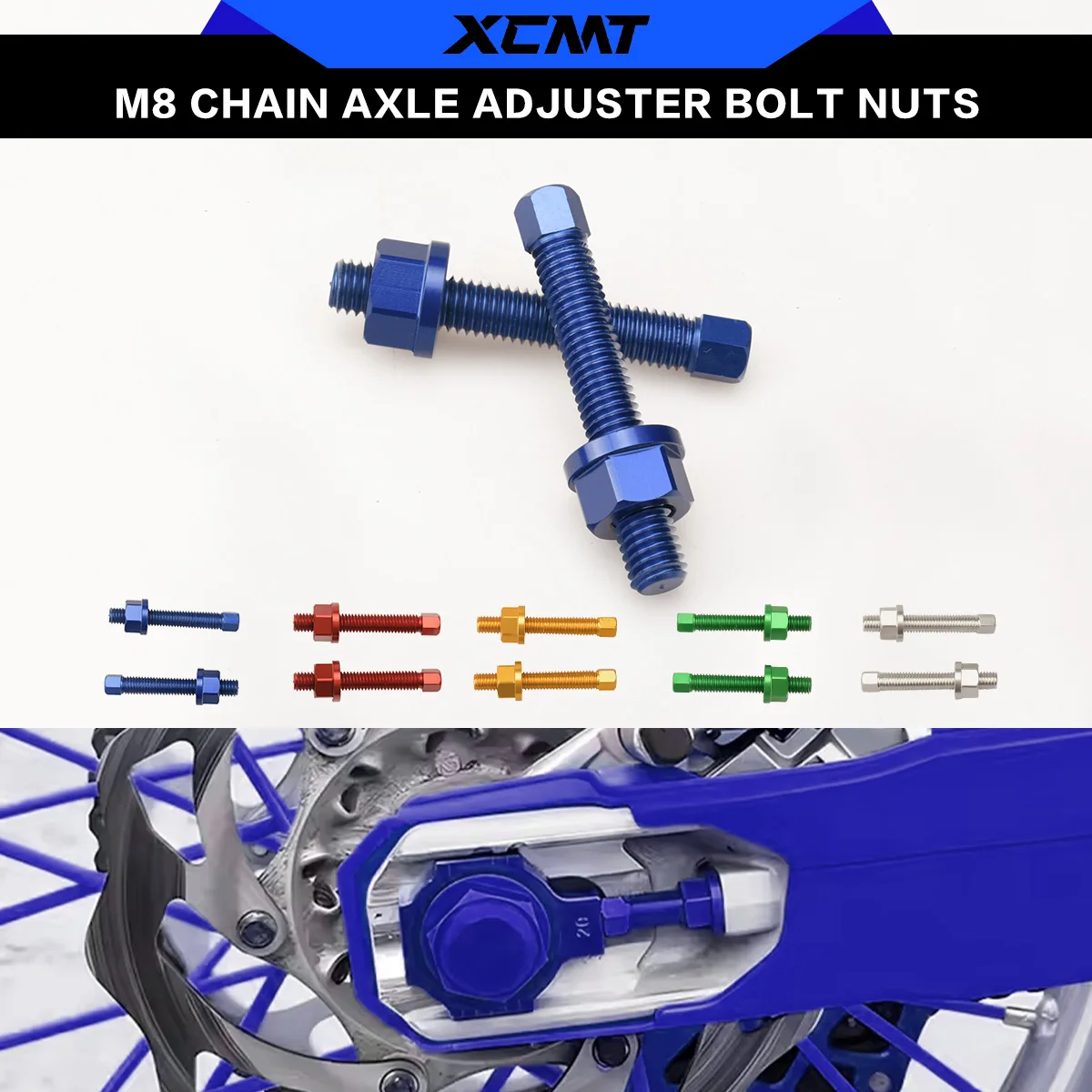 Para YAMAHA YZ 65 85 125 X 250 F X FX 400F 426F 450 F FX WR 250F R 400F 426F 450F TENERE700 M8 Parafusos e Porcas CNC do Regulador de Corrente