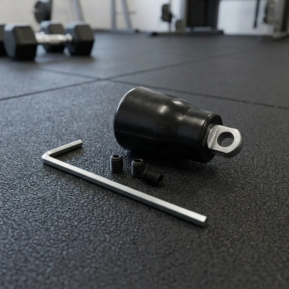 For 5mm To 6mm Cables Gym Pulley Connector Black Secure Fastening System Plastic And Steel Build Internal Hex Screw