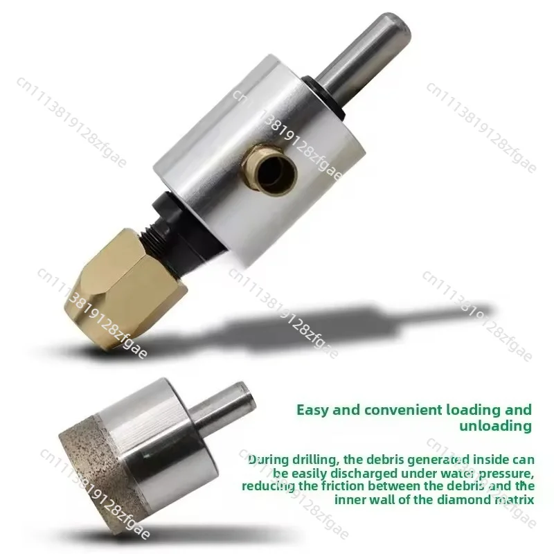 Glass Drilling Machine Watering Chuck Water Swivel Adapter for Straight Morse Cone Shank Drill Bits