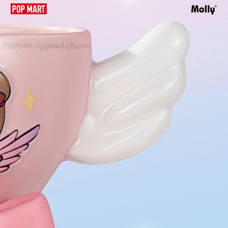 POP MART MOLLY MY INSTANT SUPERPOWER Series Ceramic Cup Cute Anime Figure Ornaments Collection Gift