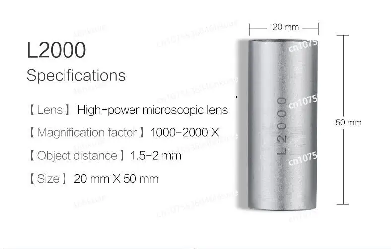 for B011 Super Eye L2000 Interchangeable 2000x High Power Lens