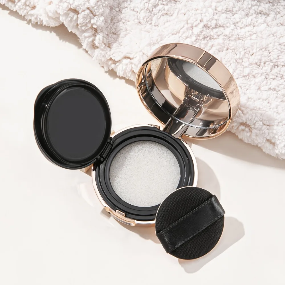 ​1Pc Refillable Air Cushion Foundation Case Empty DIY Box with Portable Mirror Compact Storage for Makeup Cosmetic Sponge Puff​