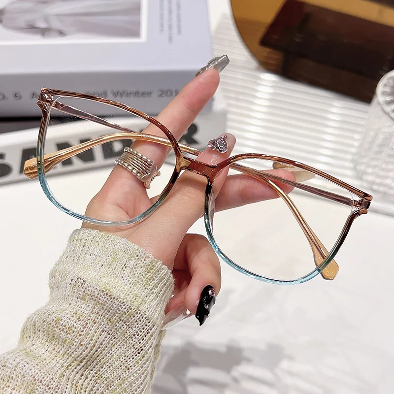 

2024 New Fashion Retro Women's Eyeglass Frame Cat Eye Glasses Butterfly Eyewear Transparen Optical Prescription Frames For Women