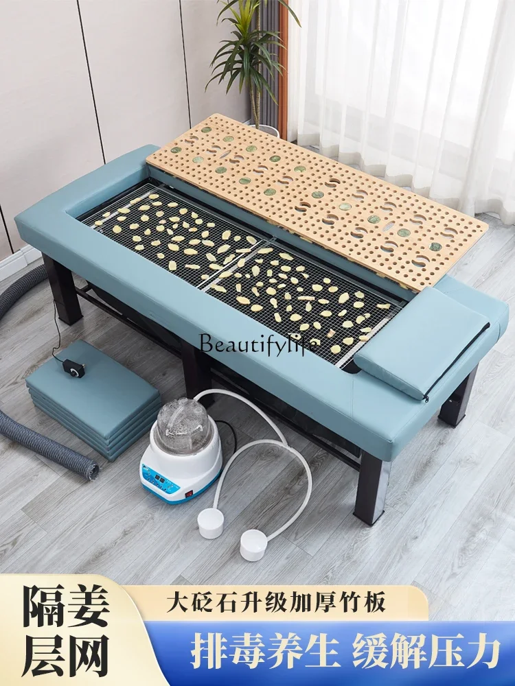 Fumigation Moxibustion Therapy Moxibustion ทั้งร่างกายบ้านเตียง Moxibustion เตียงไอน้ํา