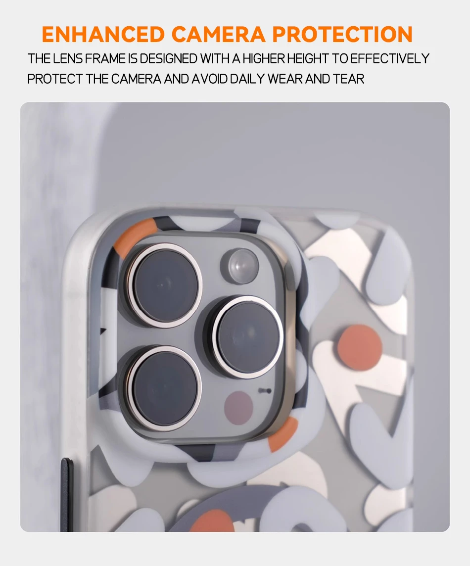 Geometric Graffiti For Magsafe Magnetic Wireless Matte Case For iPhone 17 Air 12 13 14 15 16 Pro Max Shockproof Soft Frame Cover - view 4