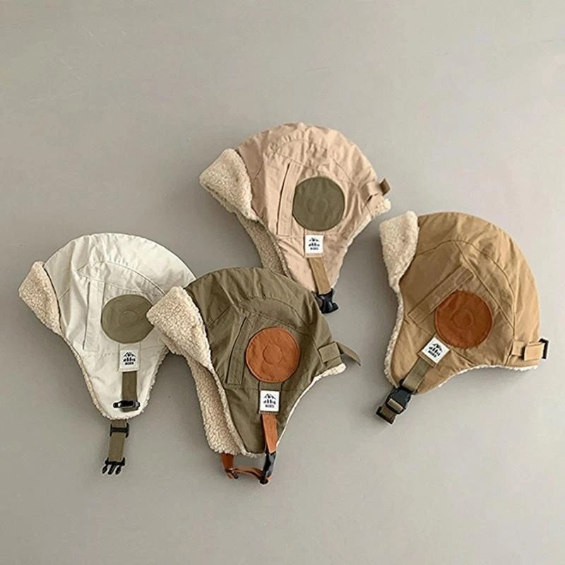 

J15U Молодежные летные шапки, детская шапка пилота, осенне-зимняя детская шапка-ушанка для мальчиков и девочек, активный отдых и