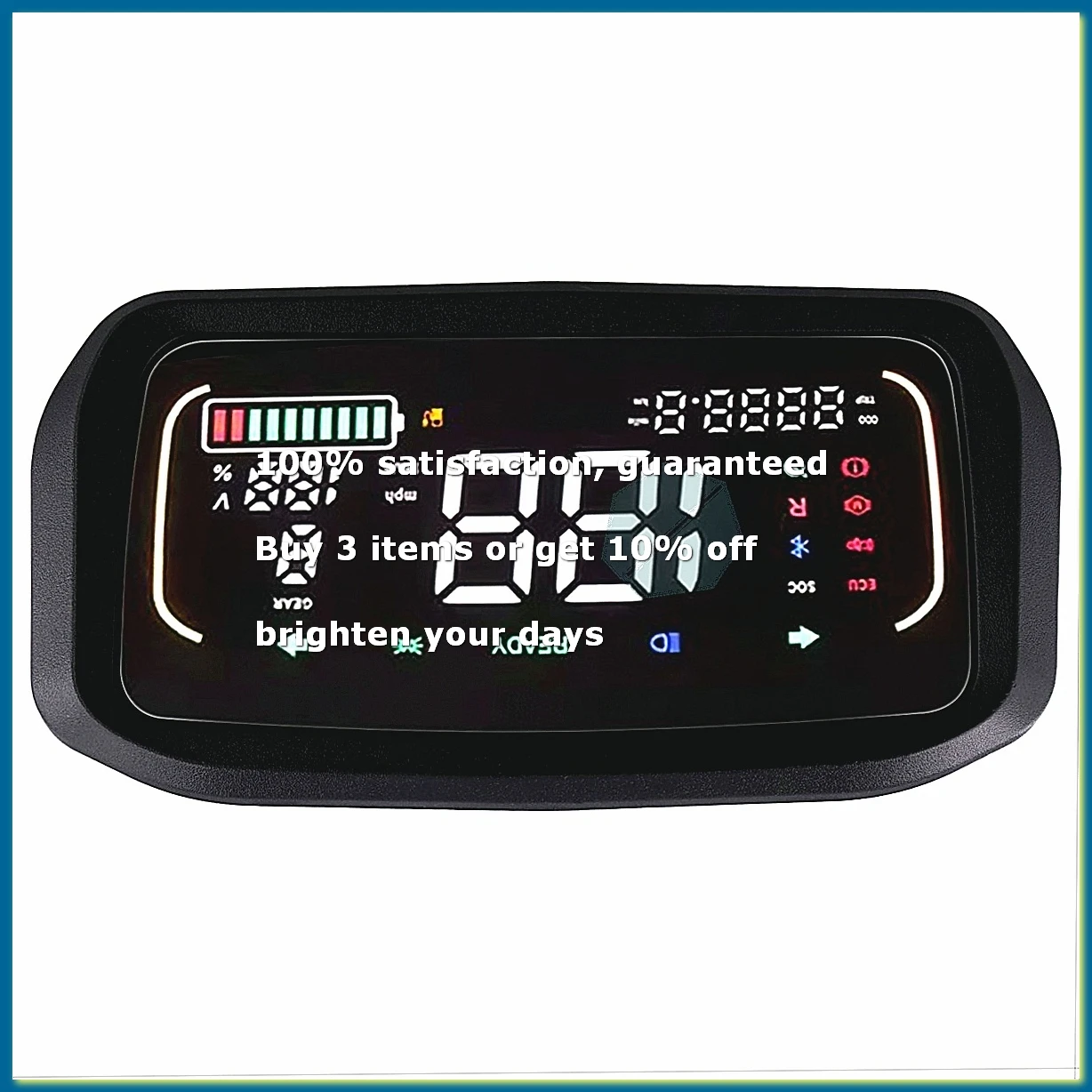 48V 60V 72V LCD Display Meter Control Panel for EBike Electric Scooter Colorful