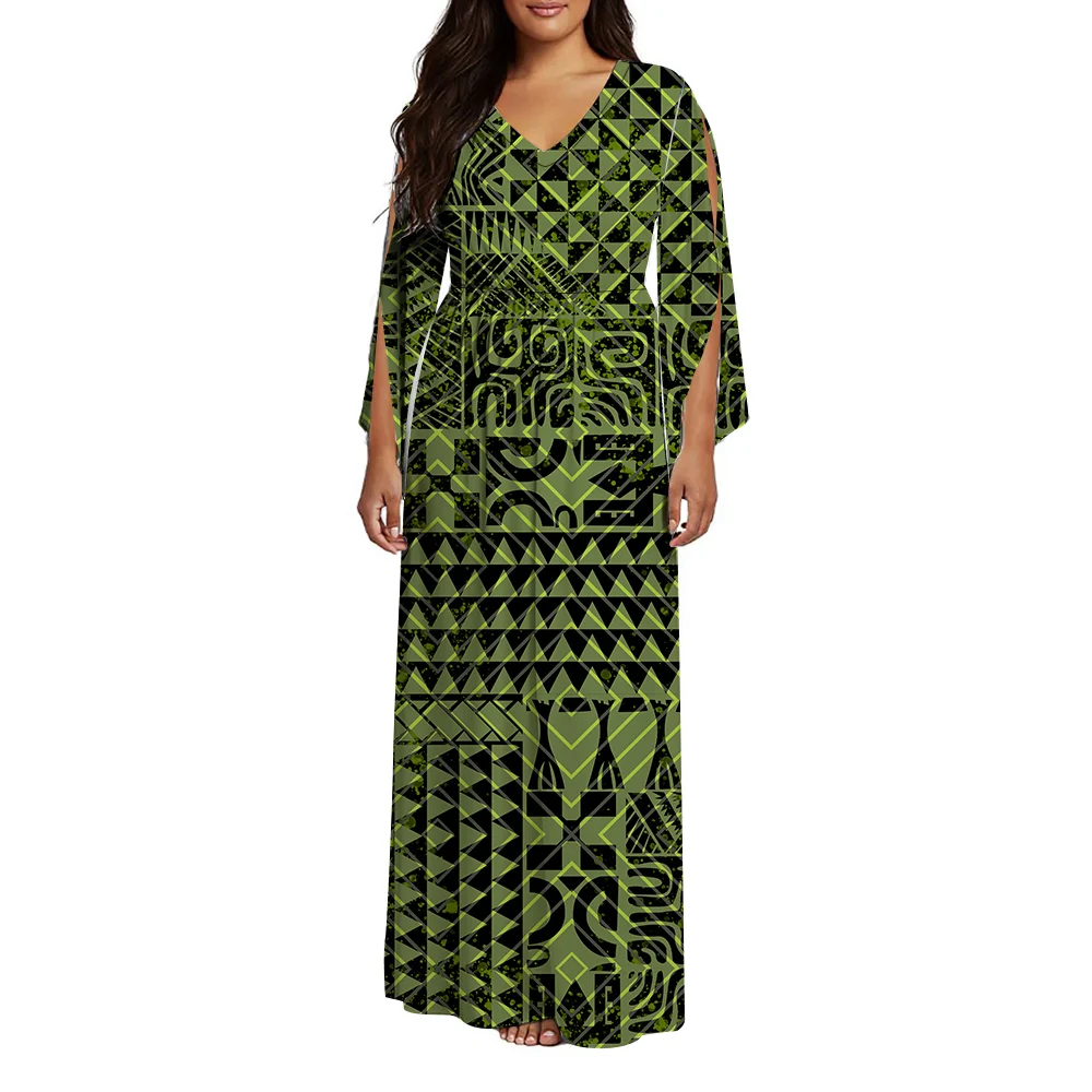 Vestido largo holgado polinesi - Summer Clothing Wholesale reseña y precio