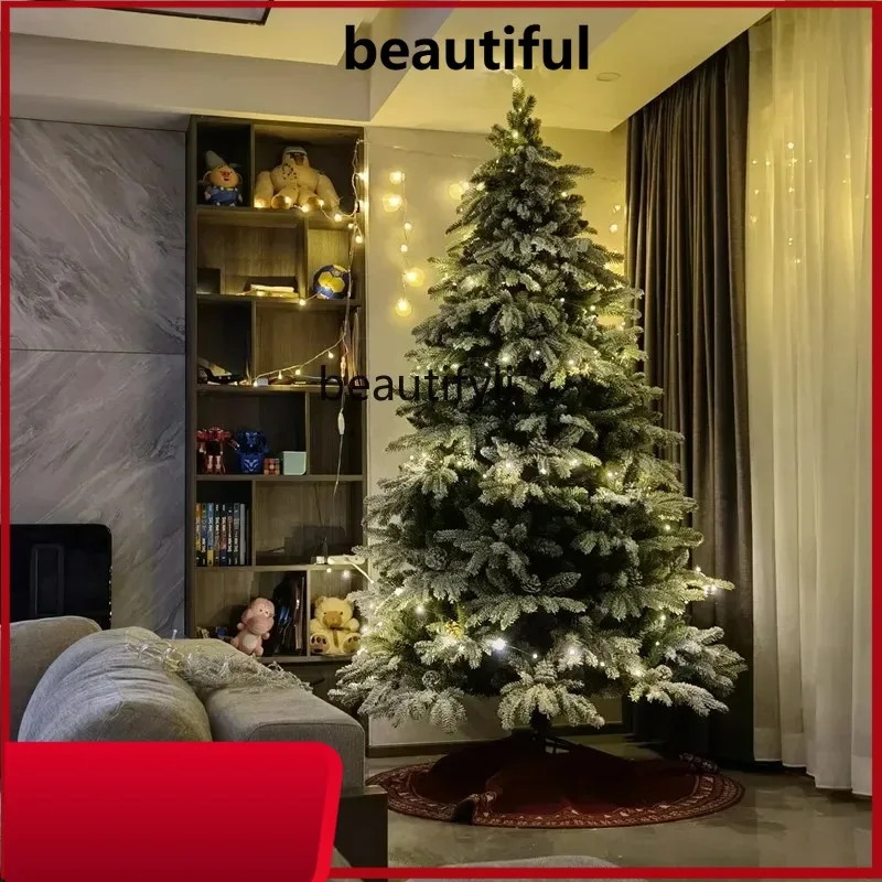 

Snow PE pine needle Christmas tree, luxury window snow 3 meters encryption 10 feet pine cone Christmas tree simulation H