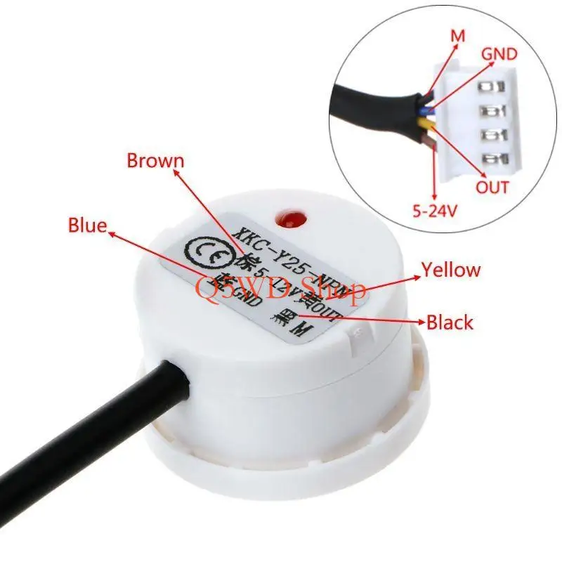 Q5WD Non-Contact Liquid Level Contactless Water Level Externally Attached Liquid Induction Level Switch Water