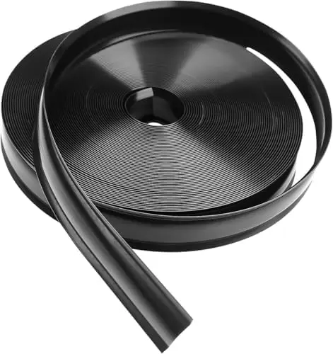 

1 Inch RV Trim Molding 75FT – UV-Resistant Black Vinyl Weather Stripping for Trailer & Roof Edge