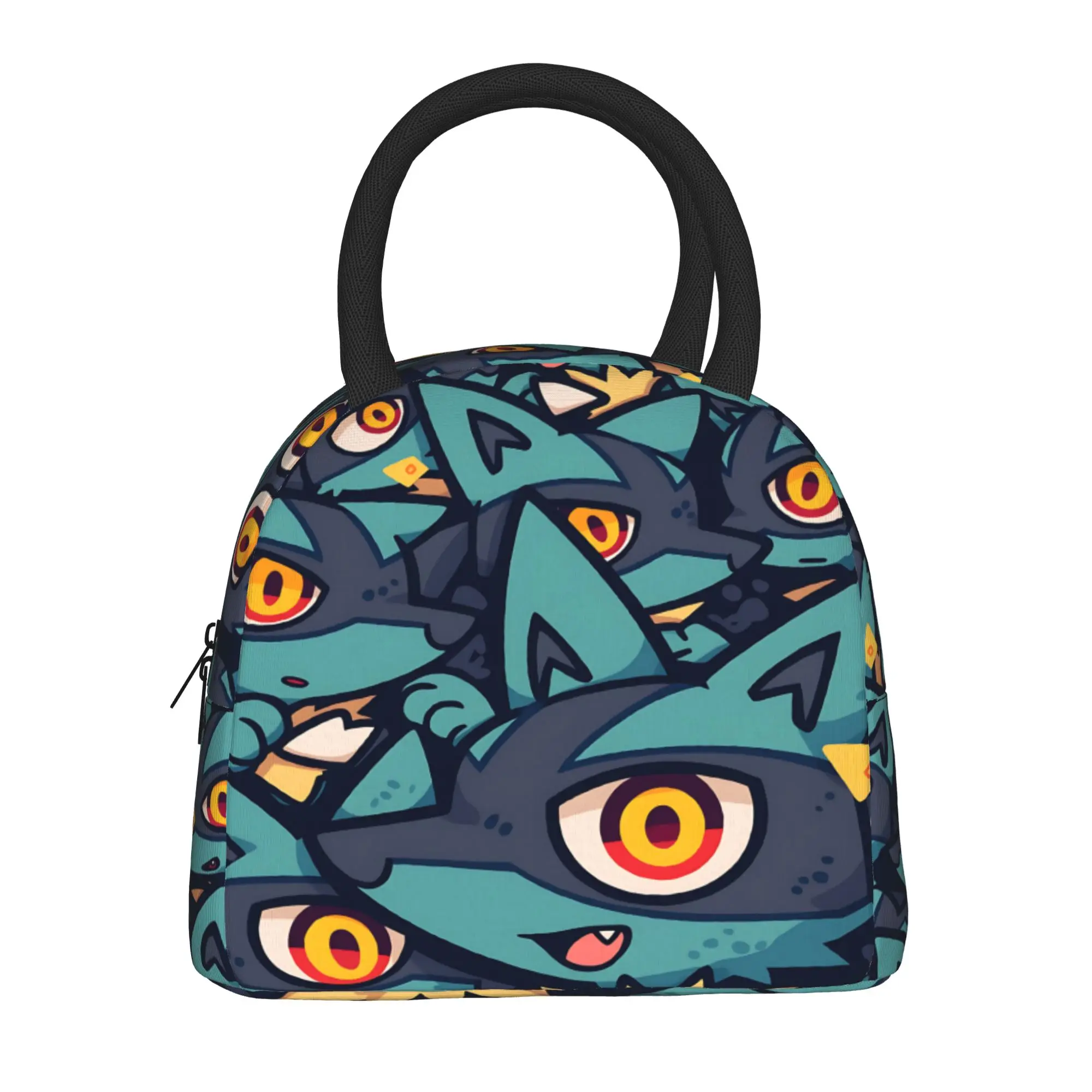 Cartoon Pokemon Theme Handbag Insulated Lunch Bag Ice Pack Rice Bag  bolsa Student Bento Lunch Handbag Insulation