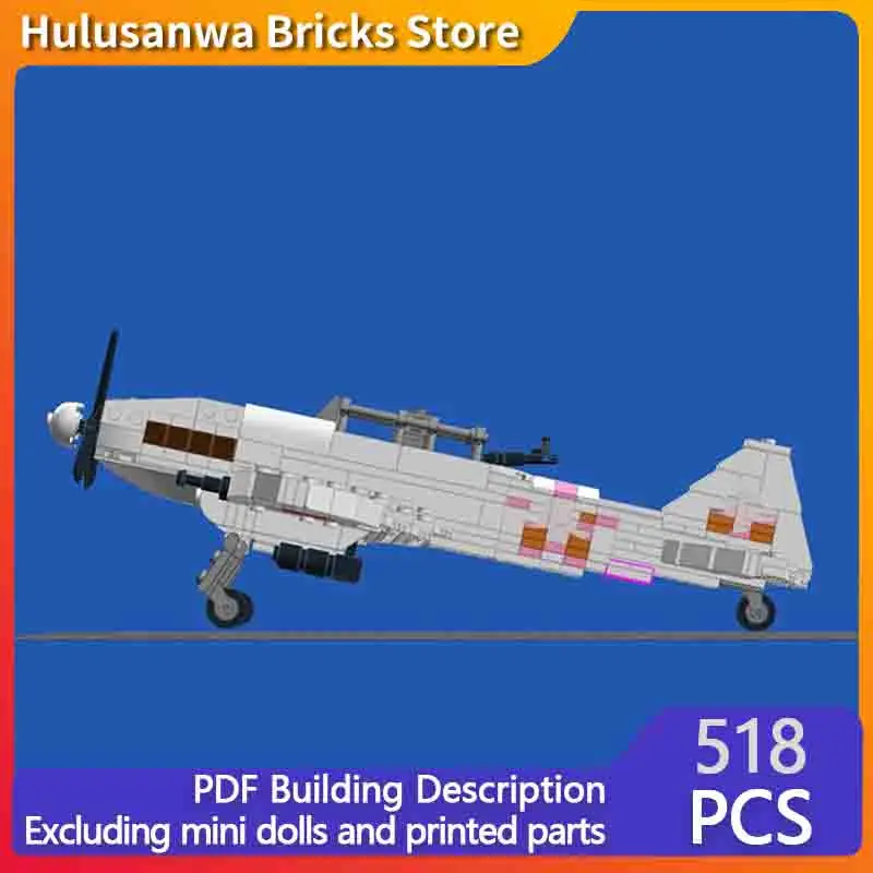 

IL-2 Sturmovik Military Fighter Jets Model MOC Building Bricks War Equipment Modular Technology Gifts Holiday Children Toys