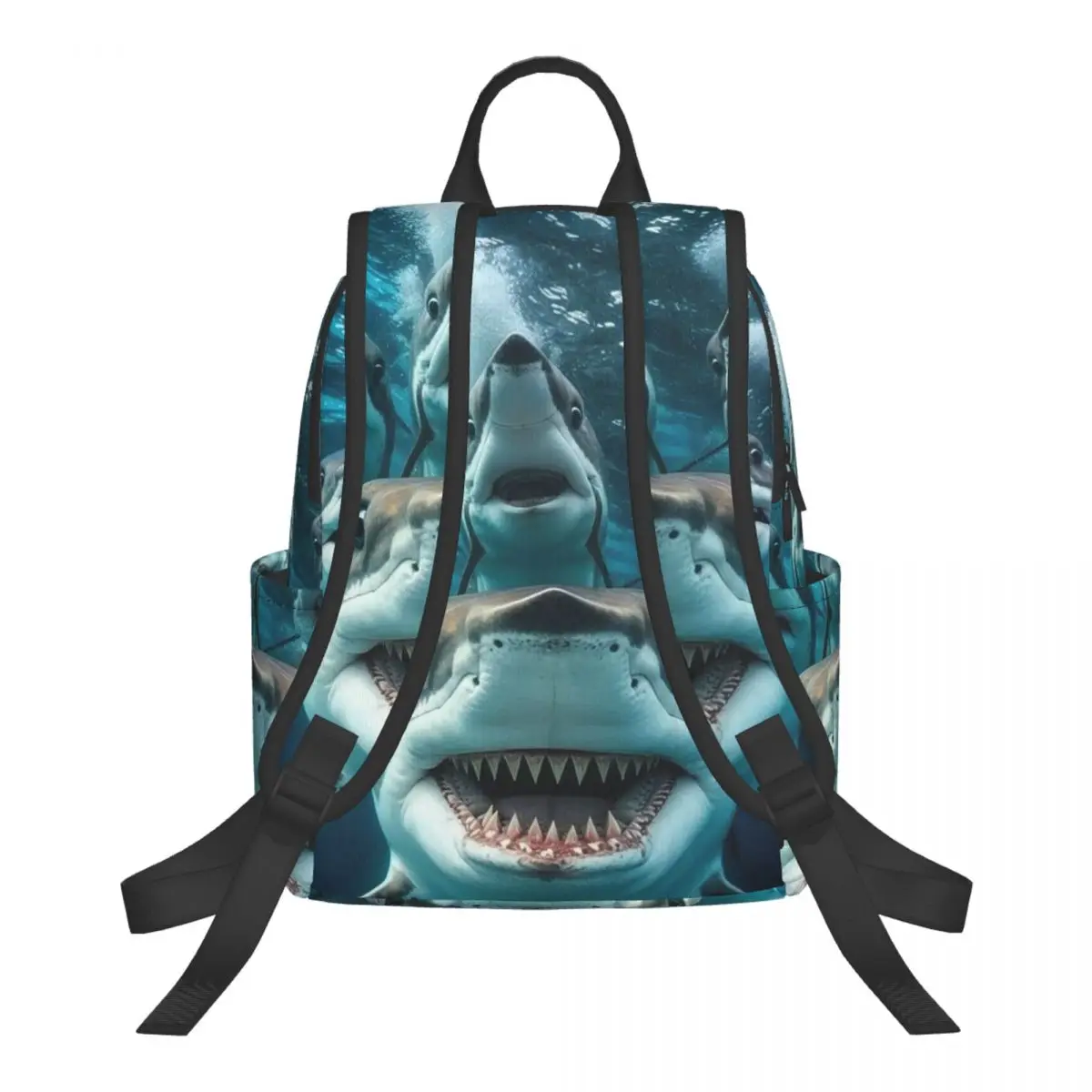 Deep Sea Shark Group Student Backpack School Bag Hiking Travel Daypack for Boys Girls Bookbag Shoulder Bags