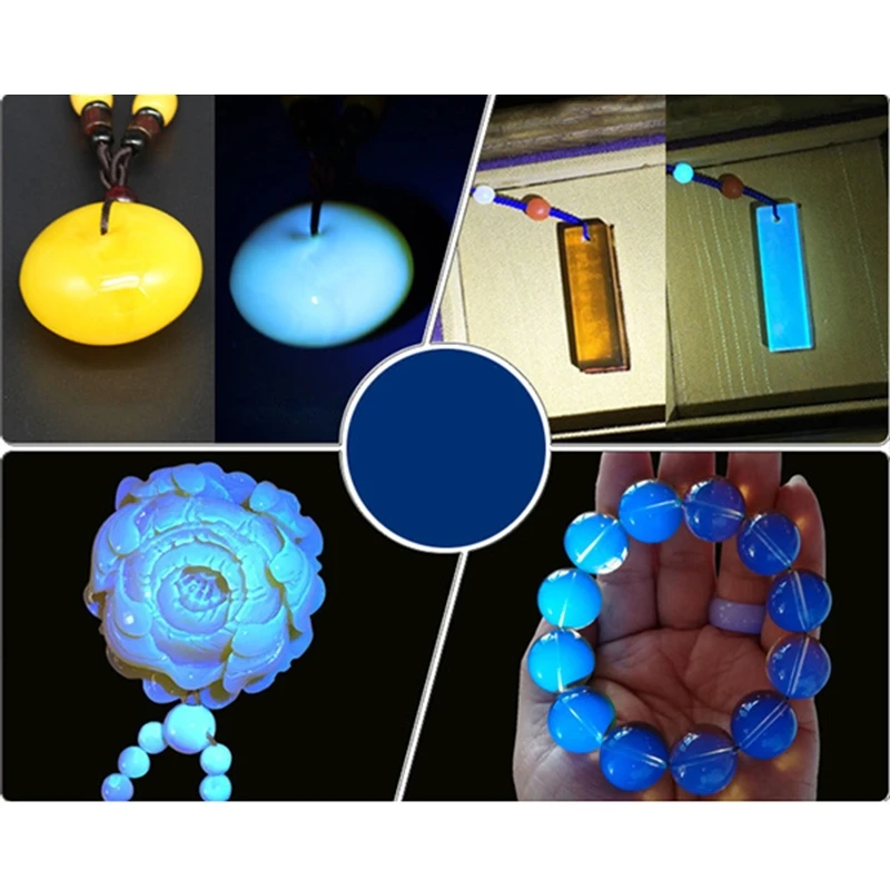 Ngọc Nhận Dạng Đèn Pin, Đèn Pin Led UV 365NM Ngọc Trang Sức Đá Quý Nhận Dạng Cho 4 Nguồn Sáng Trang Sức Giọt