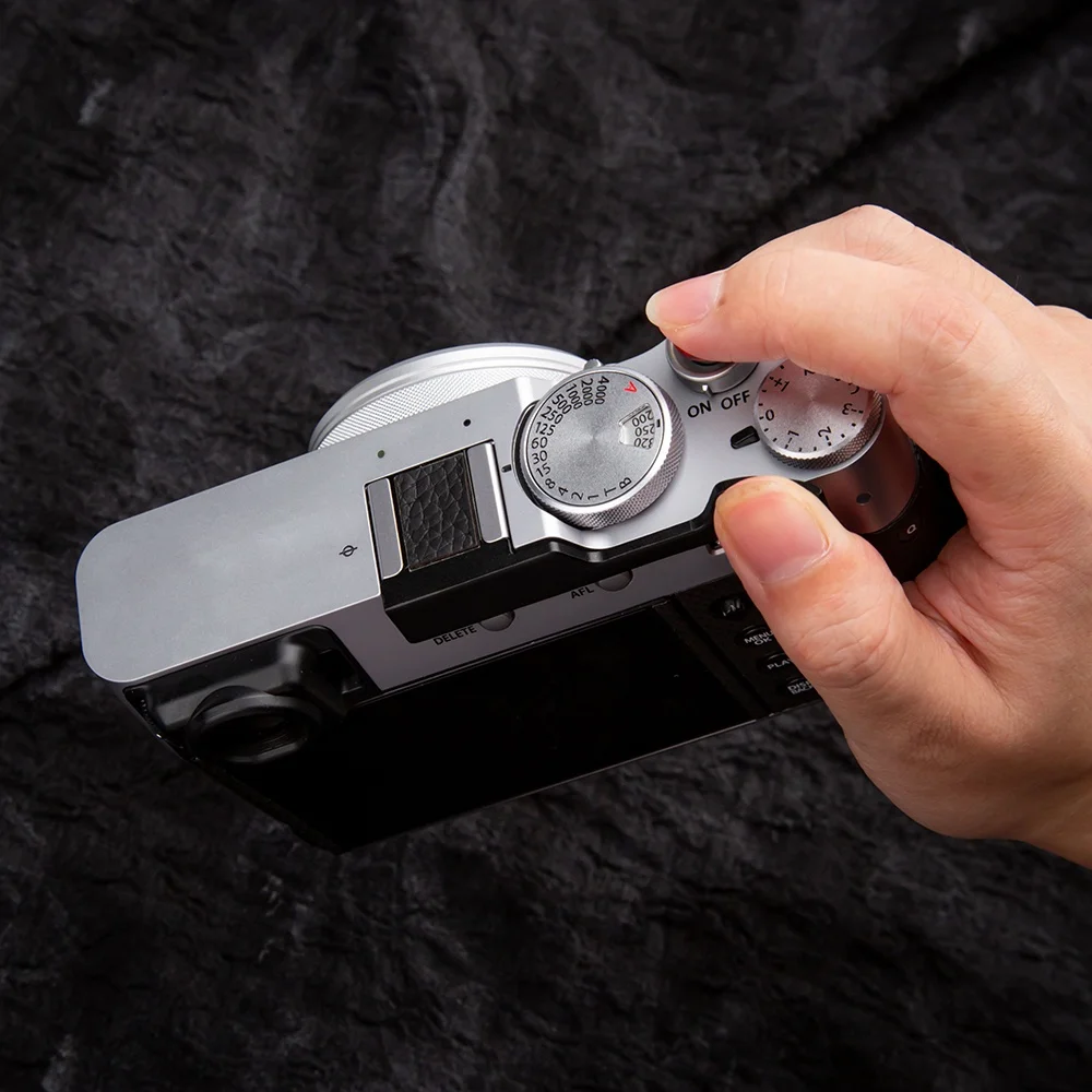 X100VI mejora el agarre para FUJIFILM X100V X100VI agarre del pulgar X100V agarre del pulgar de Metal con cubierta de zapata accesorios de fotografía