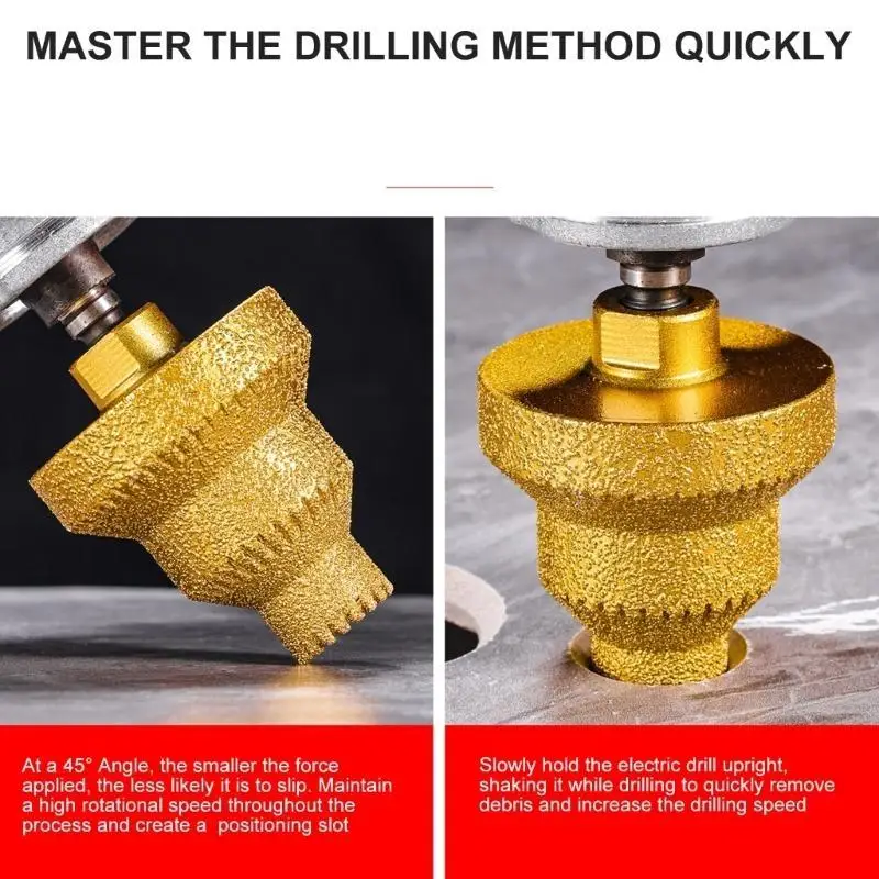 Diamonds Drill bit 20-35-50mm Bit Bit Bit Fast Smooth Khoan khô D2RD