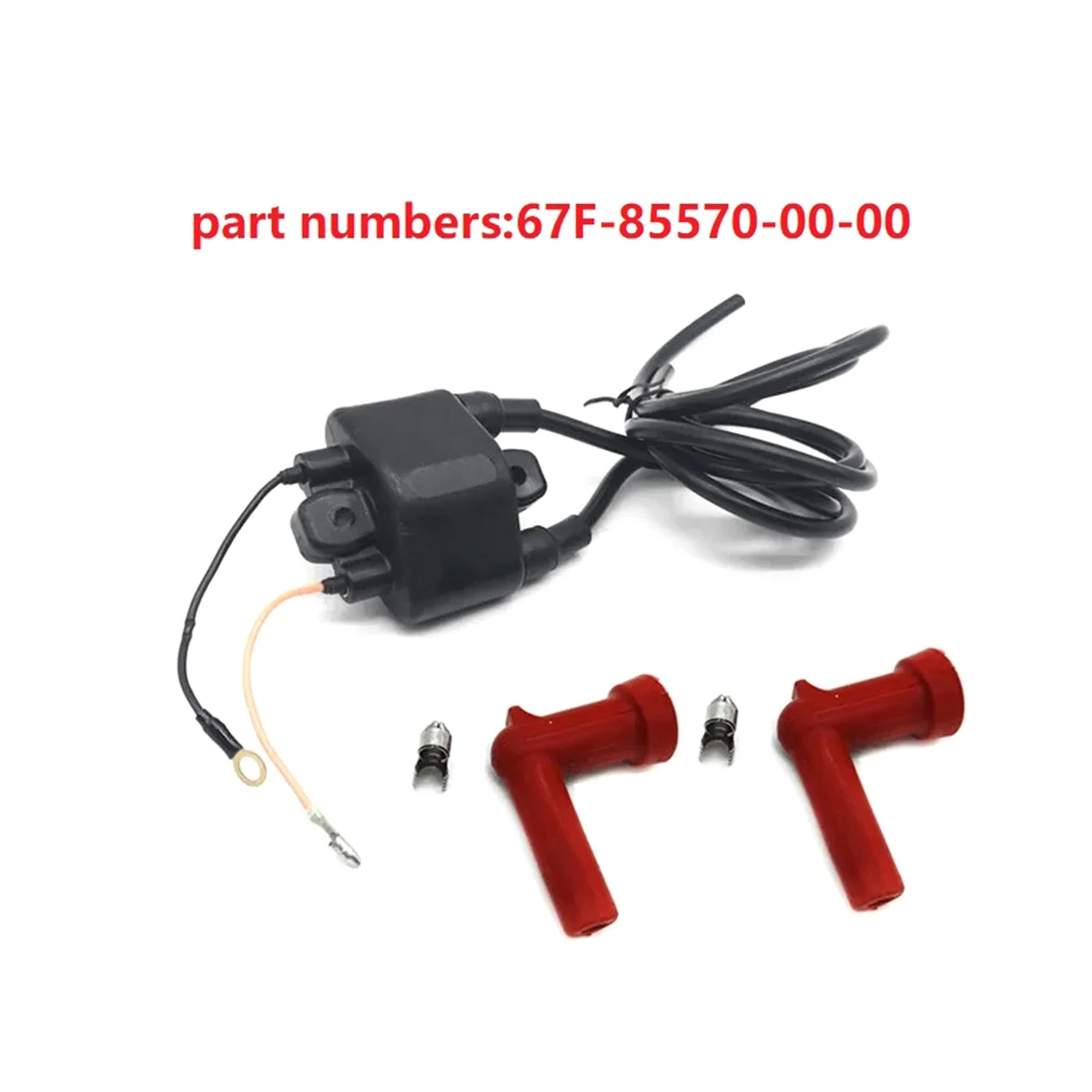 Outboard Ignition Coil for Yamaha 67F-85570-00 67F-85570-00-00 75HP 80HP 90HP 100HP Marine Spare Parts