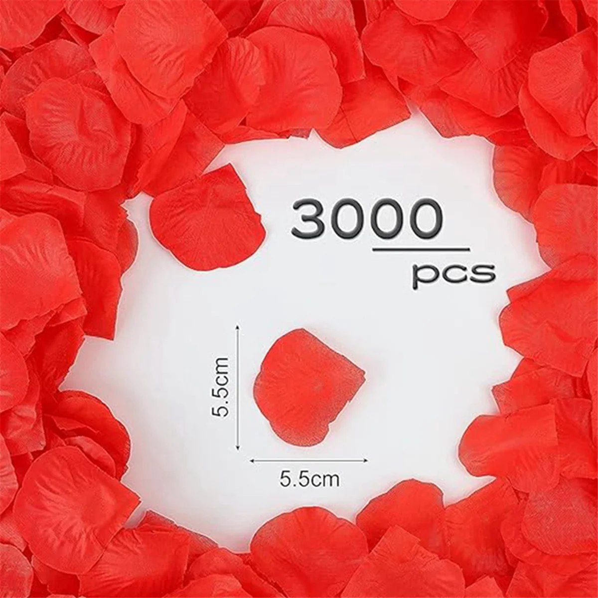 

AB06 3000PCS Rose Petals,Fake Flower,Rose Petals for Bed & Valentines Decorations,Marry Me Decorations,Artificial Rose Petals