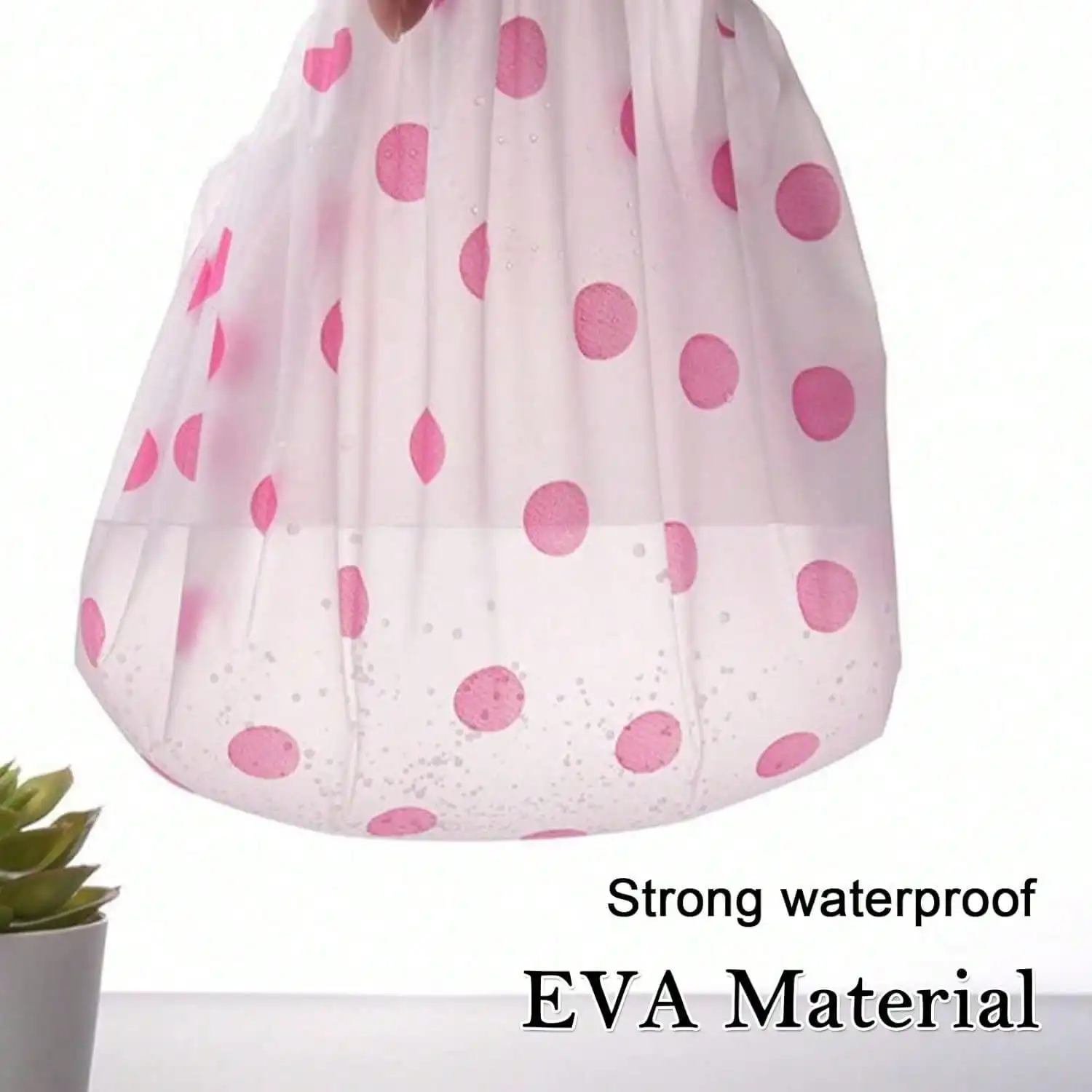 Cuffia per doccia riutilizzabile, cuffia per doccia spa in plastica, cuffia per doccia impermeabile per bagno, adatta per bagno, spa