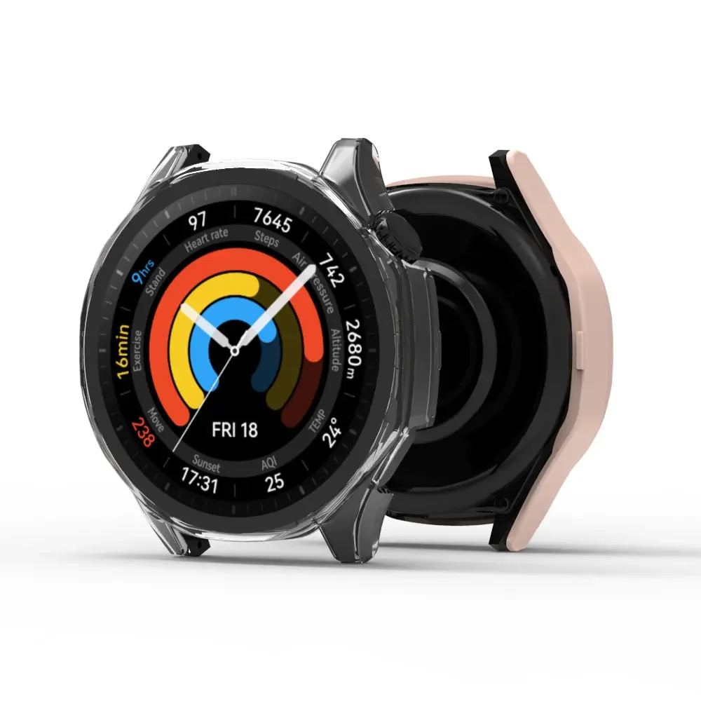 PC Case Glass For Huawei Watch GT 5 46mm /GT5 41 mm Smart Watch Accessories Full Shell Cover Protective Hard Cases