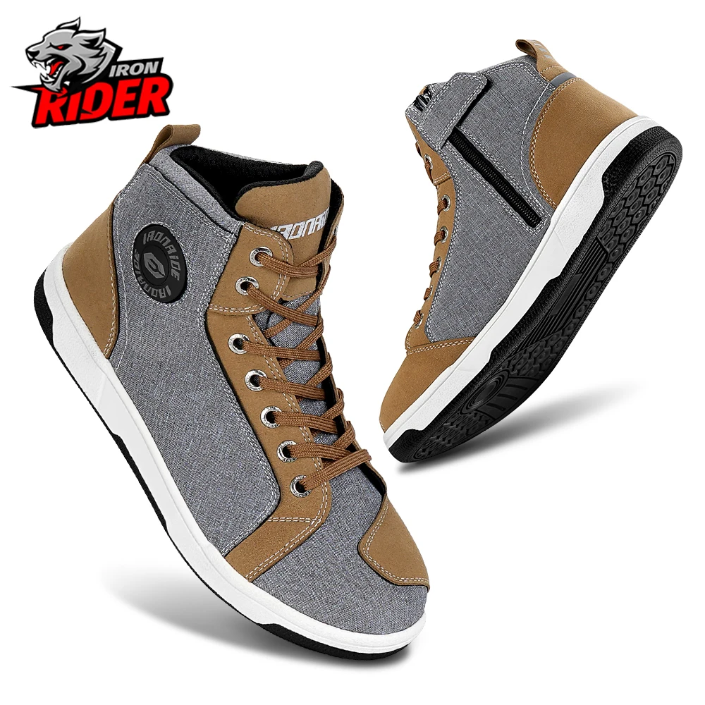 

Мотоциклетная обувь для мужчин, противоскользящие, износостойкие, противоскользящие, внедорожные, мотоциклетные ботинки, уличная повседневная обувь