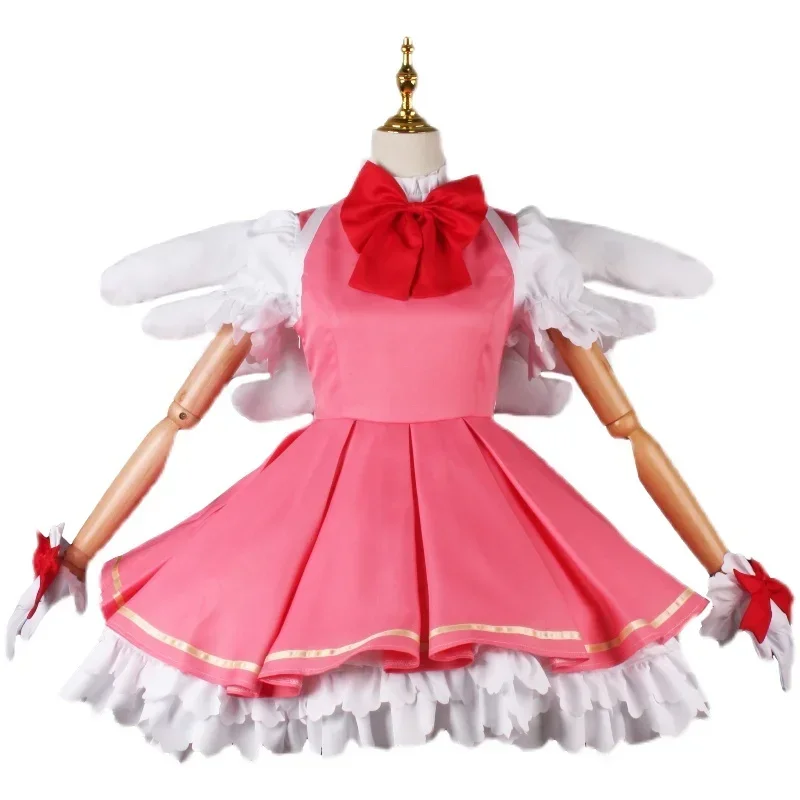 XS-3XL juego de anime Cardcaptor Sakura Kinomoto Sakura battle lolita vestido de fiesta uniforme cosplay disfraz Halloween ropa de mujer