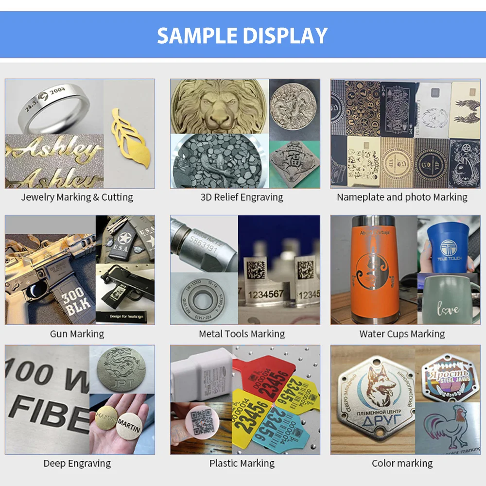 BMP DXF PLT MAX Raycus سطح المكتب 20 واط-200 واط آلة وسم الألياف حالة جديدة مجوهرات النقش لوحة اسم خلق AI #3