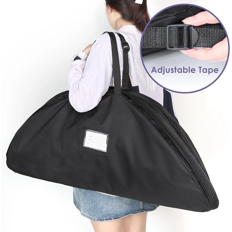 

1Pc Ballet Tutu Bag Waterproof Portable Ballet Storage Bag Ballet Tutu Case Dance Performance Costume Storage Bag Black Handbag