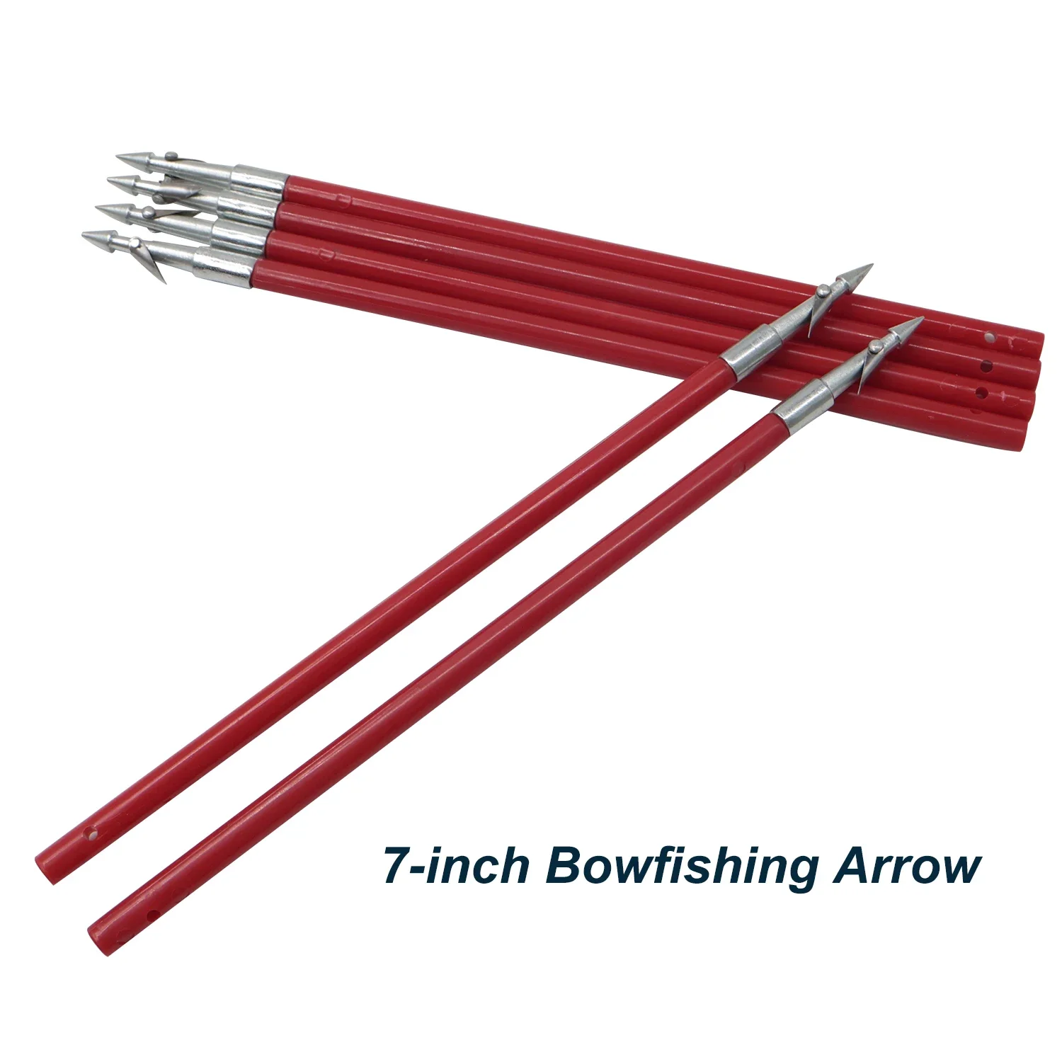 

20PCS 7-Inch Fishing Short Arrow Field Fishing Special Fishing Arrow Fishing Accessory with Barb and Fishing Line Hole