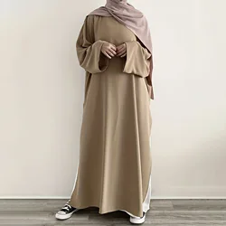 Abaya Eid muzułmanki maroko sukienka dubajska Abayas Kaftan islamski Vestidos Jalabiya długa suknia Ramadan arabski skromne sukienki