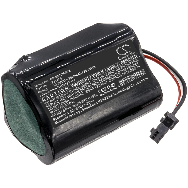 Vacuum 2600mAh / 28.08Wh Battery For Ecovacs DA60-Darfon  ZJ1450 TCR360  D36A D36B  D36C  D36E  DA611 DB35  DA60 Deebot Slim 1