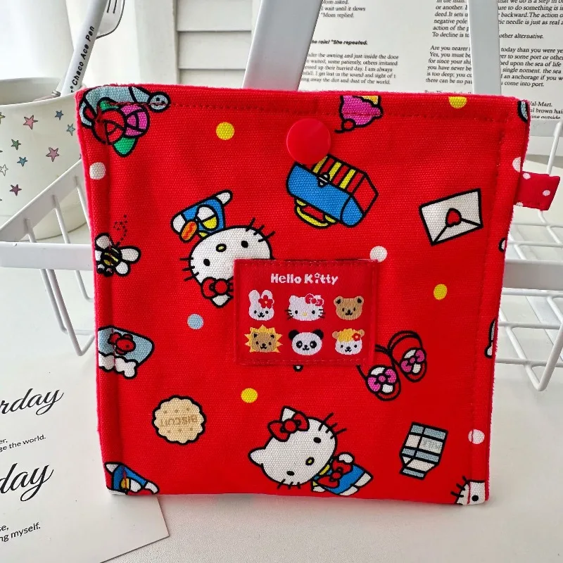 

Hello Kitty Card Bag Makeup Bag Multi functional Cute Anime Women Accessories Keychain Bank Card toy Storage Girl Gift Wholesale