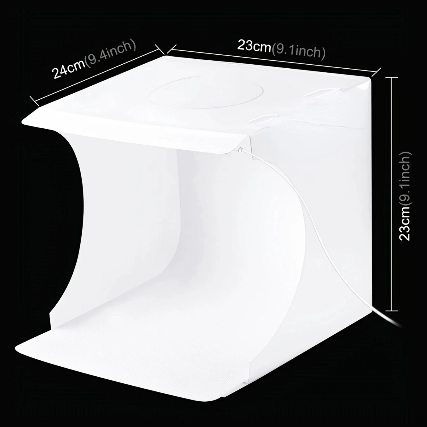 Folding Portable 550LM Light Photo Shooting Light Tent Box Kit With 6 Colors Backdrops Black, White, Yellow, Red, Green, Blue