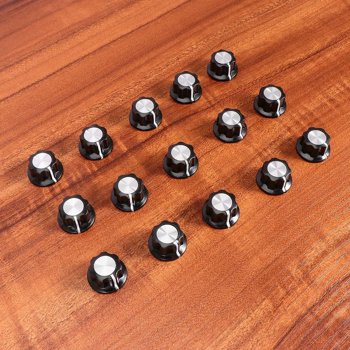 

15 Pcs Volume Knob Rotary Switch Guitar Pedal Knobs Adjustable Control Potentiometer Bakelite