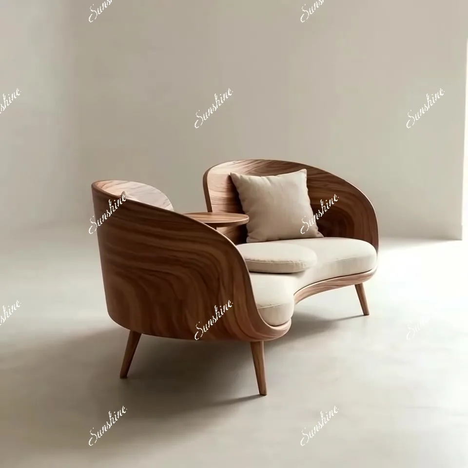 Arhat bed, solid wood new Chinese-style small apartment dual-purpose sofa, combination living room