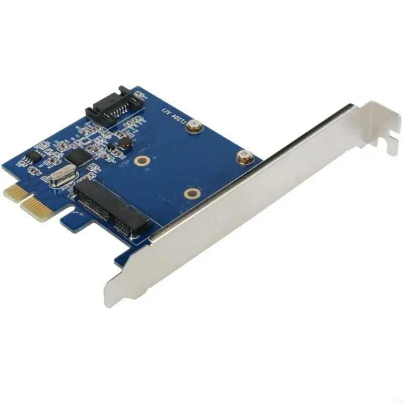 C7AB PCIE SATA3 PCIExpress to MSATA and SATA3.0 Expansion Card for Desktop PC