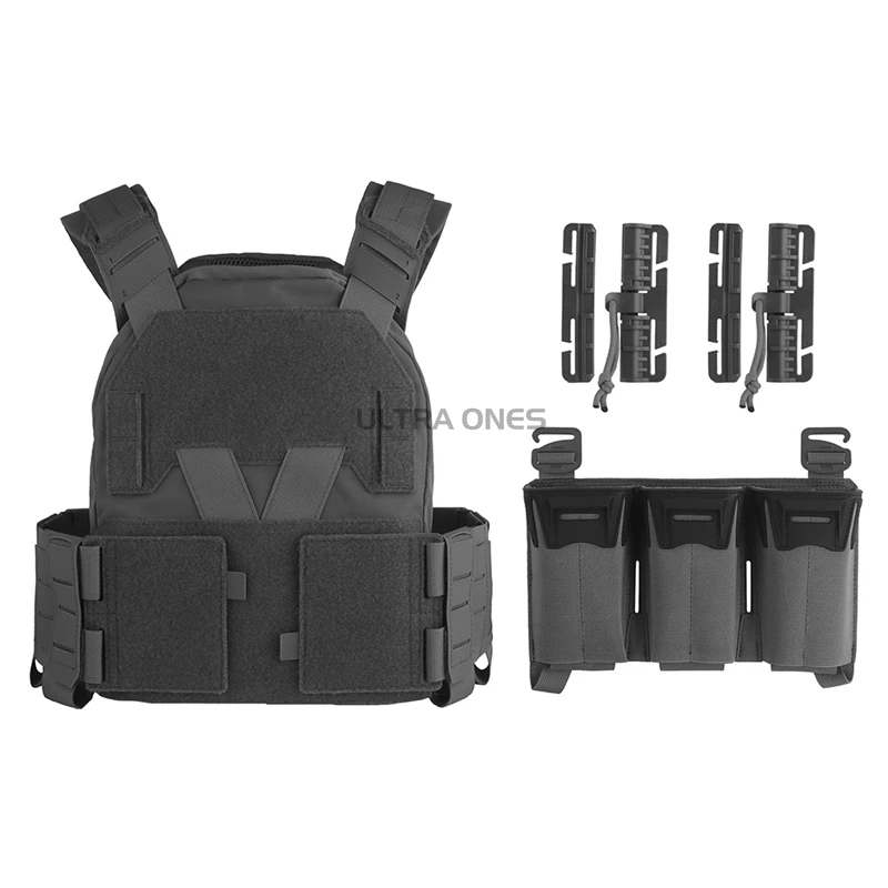 KZ Chaleco táctico Molle panel triple cargador liberación rápida - imagen 3