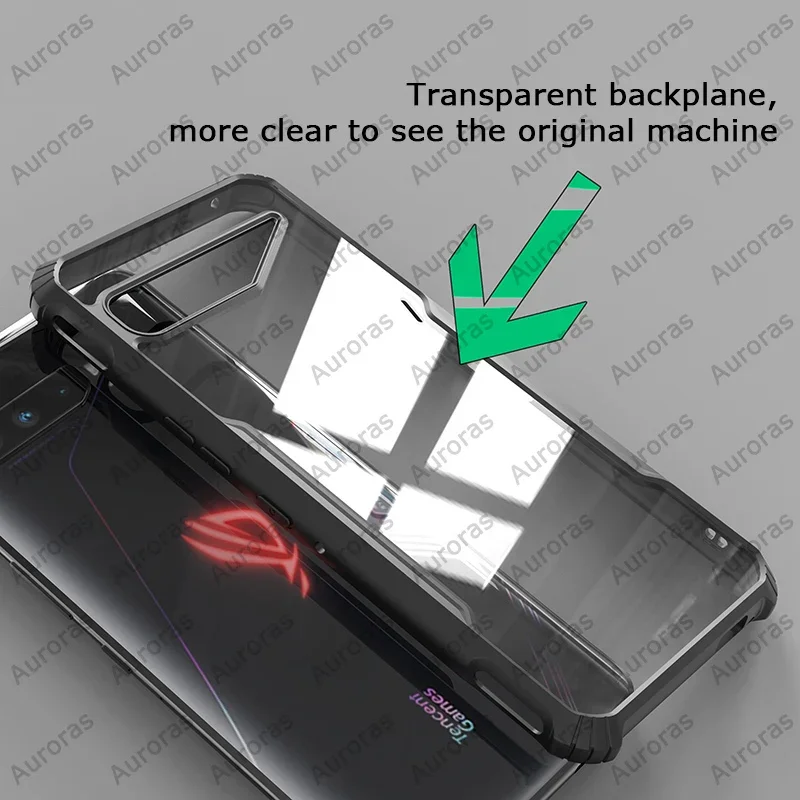 For ASUS Rog Phone 3 7 6 8Pro Case Anti-fall Airbag Case Shockproof Clear With Soft Frame Cover For ROG 3 Rog 578Ultimate 5S Pro